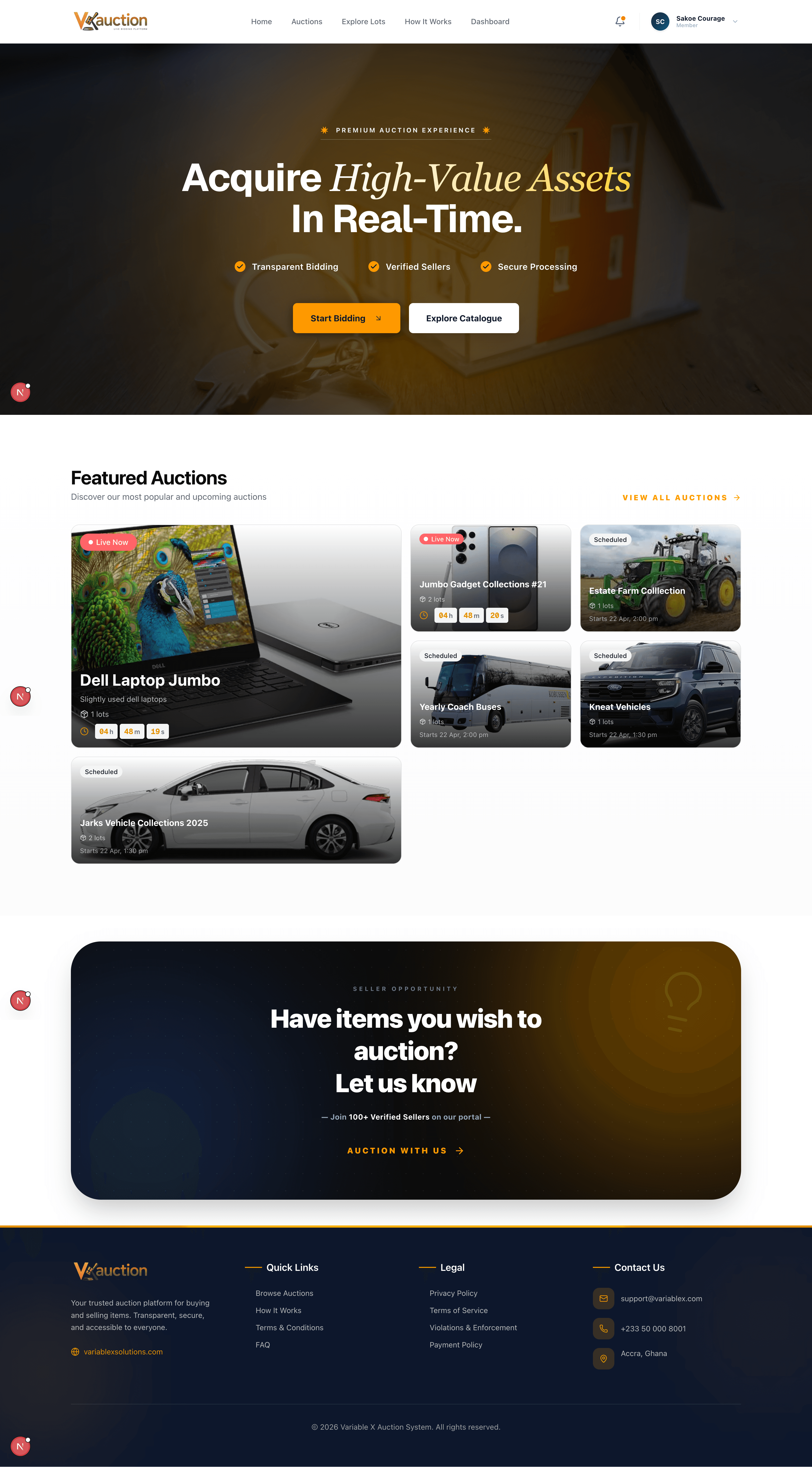 Online Auction Platform